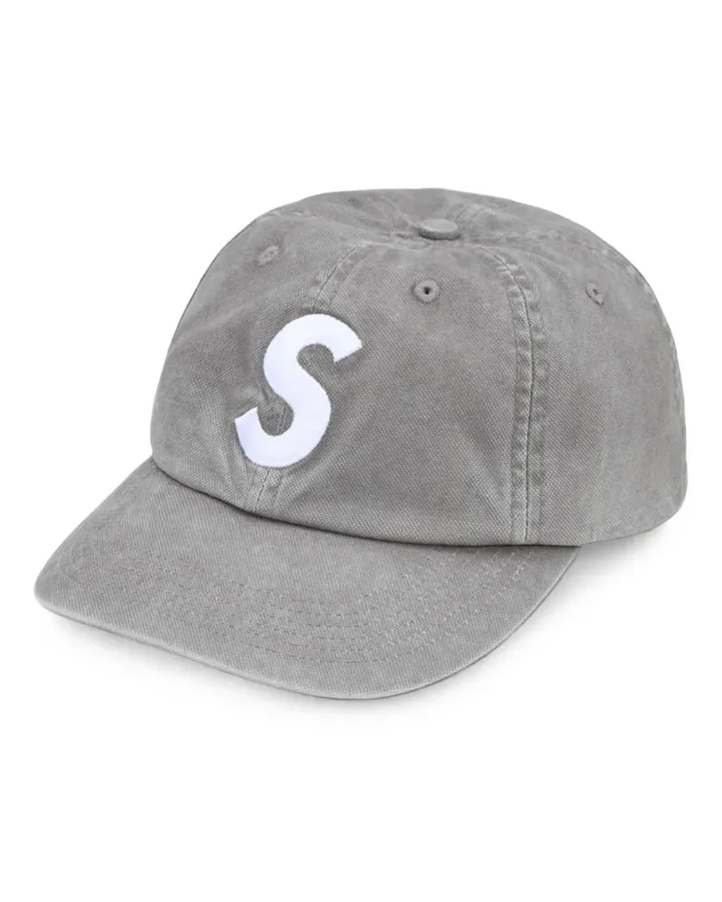 Supreme Being S Logo Baseballkappe aus gewaschenem Canvas - Grau Grau