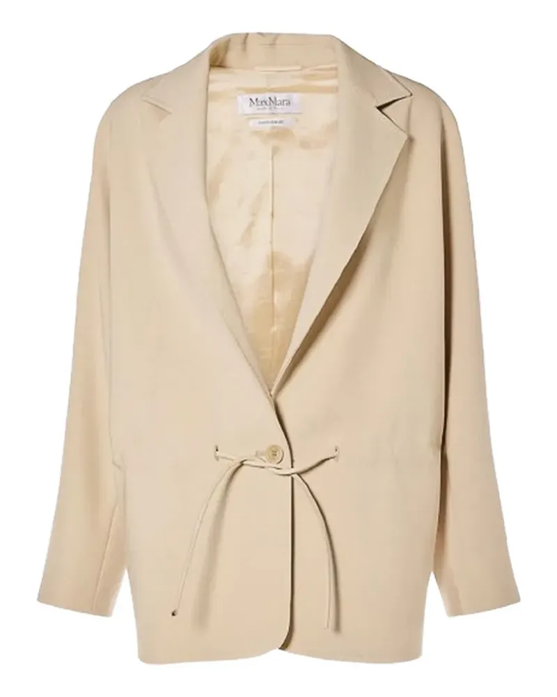 Max Mara Jacke mit fallendem Revers - Nude Nude