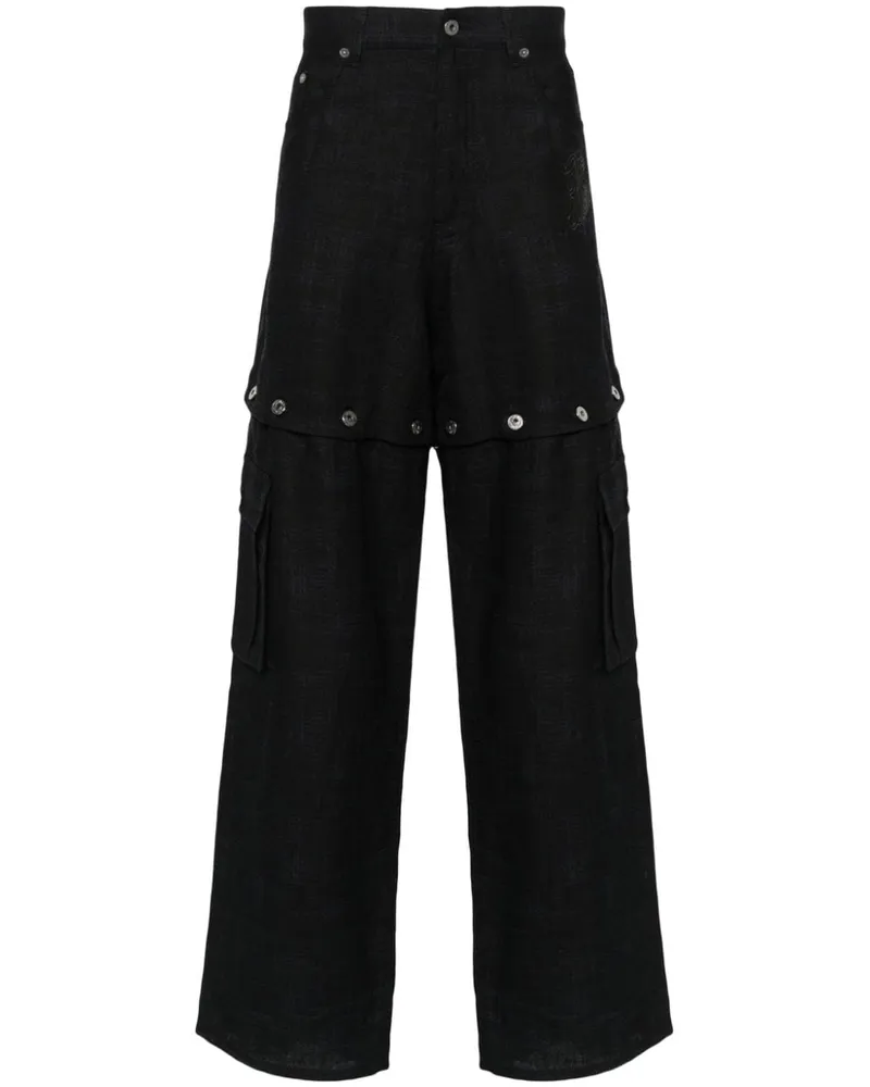 OFF-WHITE 90s Logo Cargohose mit geradem Bein - Blau Blau