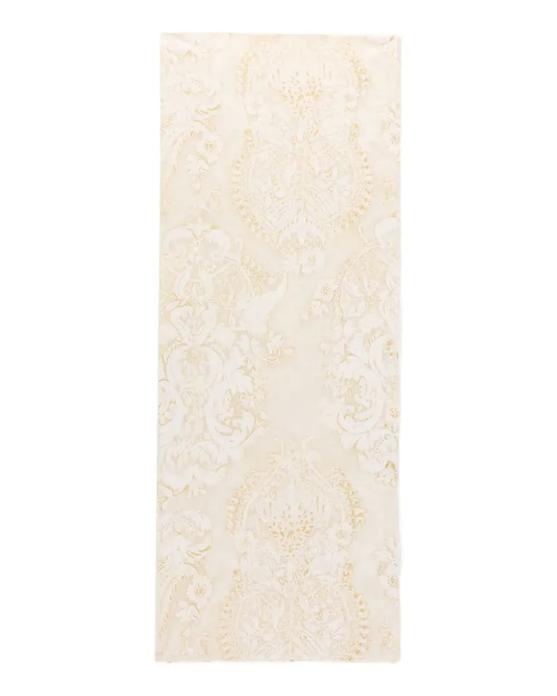 Roberto Cavalli Schal mit Barock-Print - Nude Nude