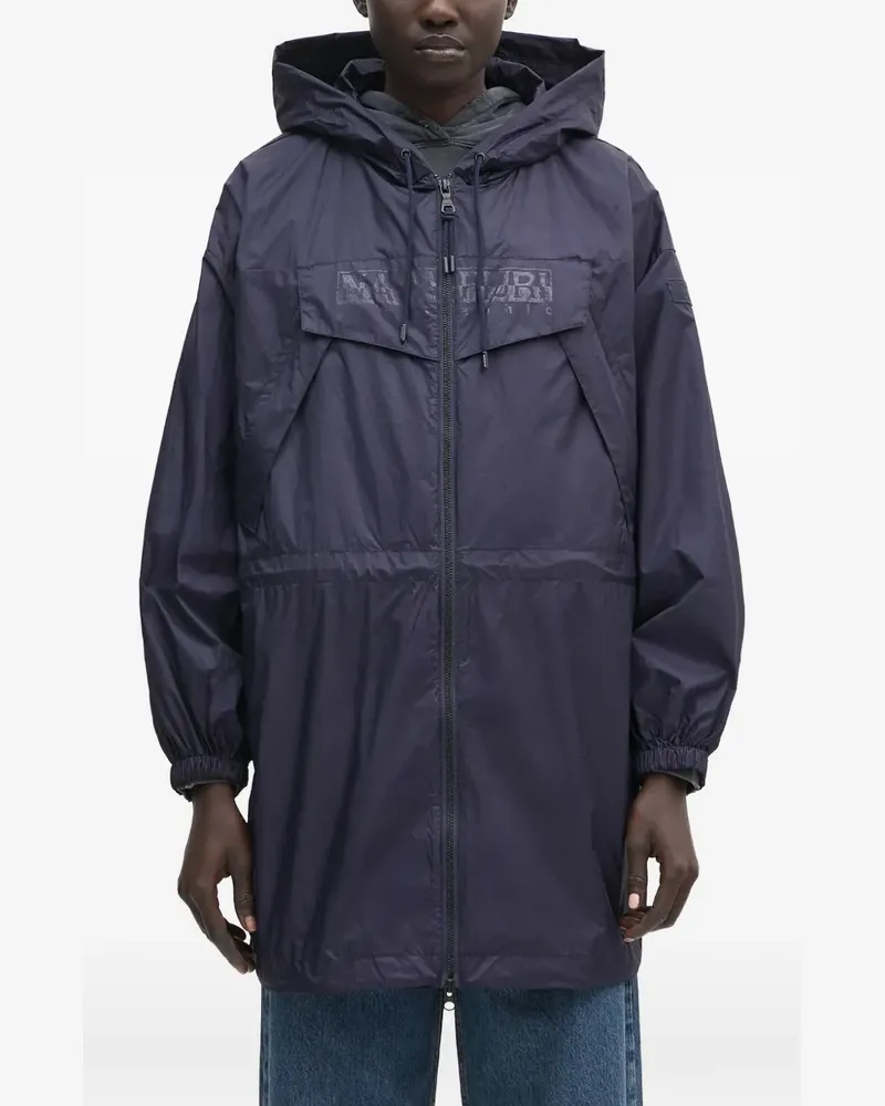 Napapijri Kapuzenjacke mit Reißverschluss - Blau Blau