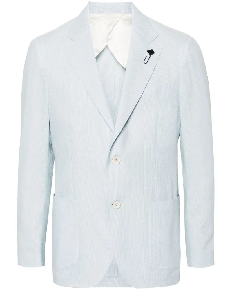 LARDINI Gestreiftes Sakko - Blau Blau