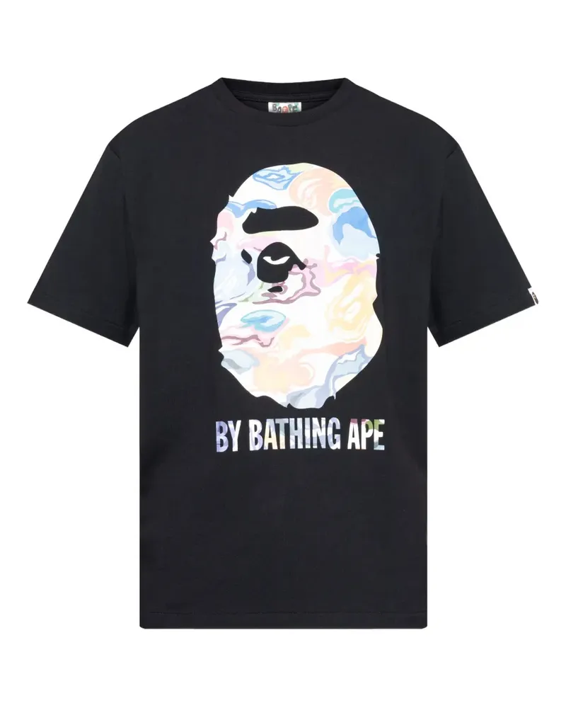 BAPE T-Shirt mit grafischem Print - Schwarz Schwarz