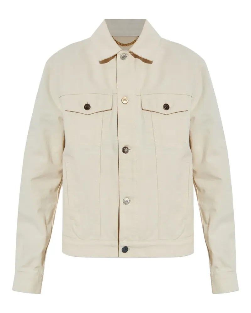 Moschino Jeansjacke mit Knopfverschluss - Nude Nude