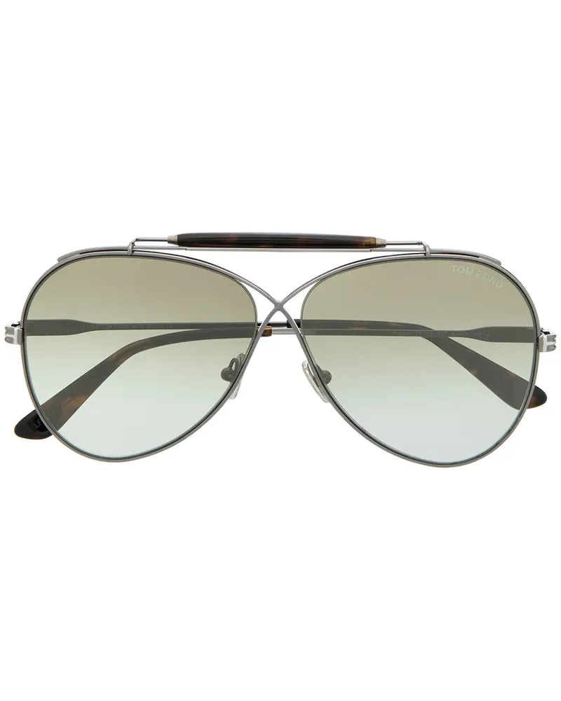 Tom Ford Tom N.6 Pilotenbrille - Silber Silber