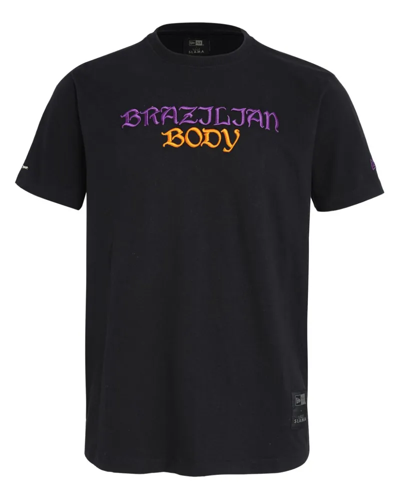 Amir Slama x New Era T-Shirt mit Stickerei - Schwarz Schwarz