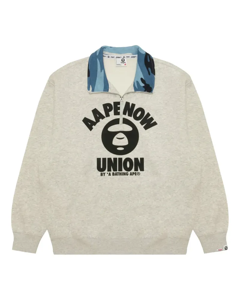 BAPE Sweatshirt mit Camouflage-Print - Grau Grau