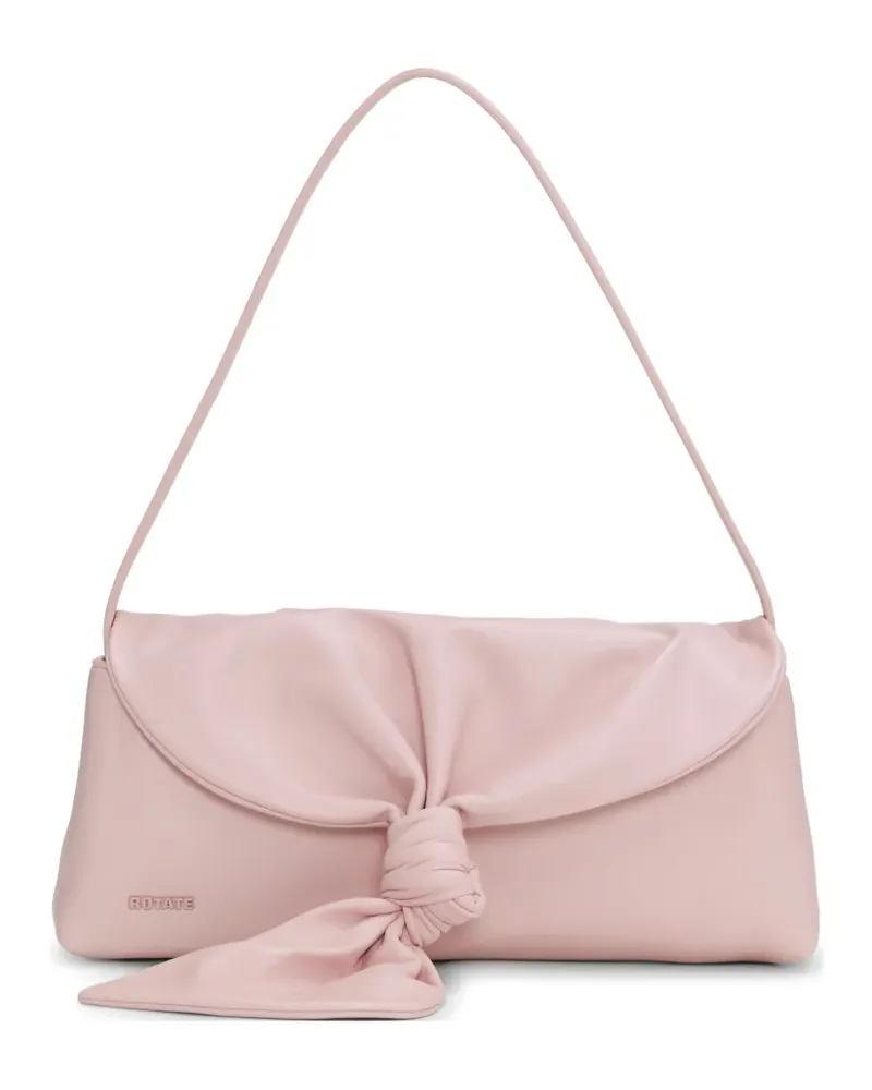 ROTATE Birger Christensen Drape leather shoulder bag - Rosa Rosa