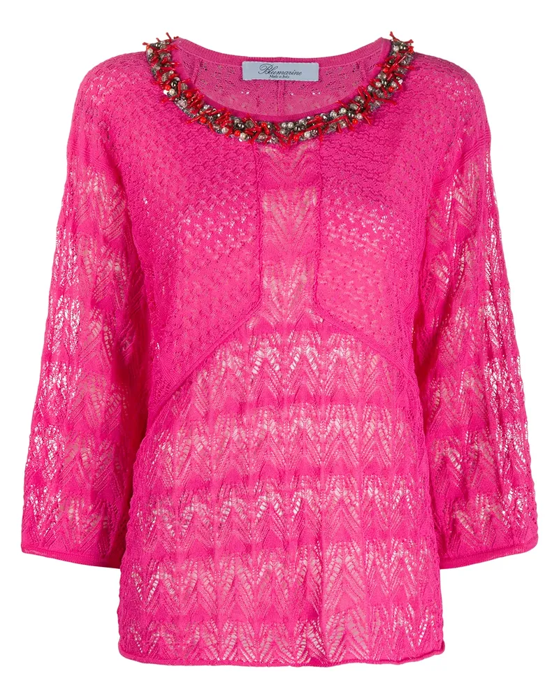 Blumarine Gestrickte Bluse - Rosa Rosa