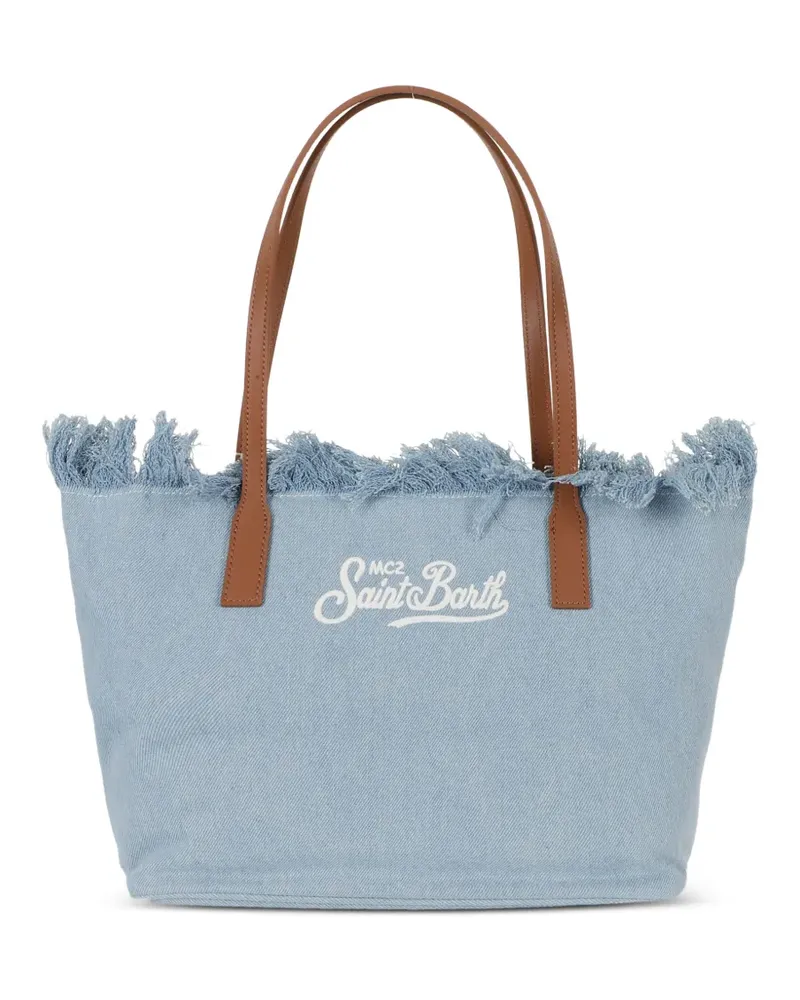 MC2 Saint Barth City fringe-trim tote bag - Blau Blau