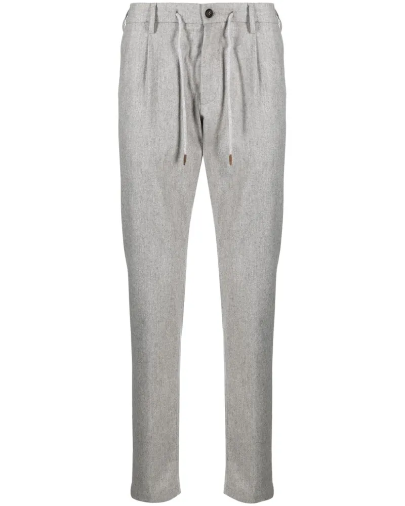 Eleventy Melierte Tapered-Hose - Grau Grau