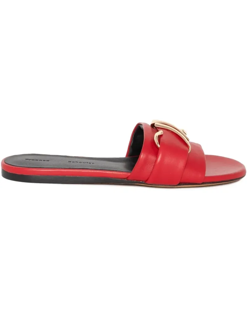 Proenza Schouler monogram flat sandals - Rot Rot