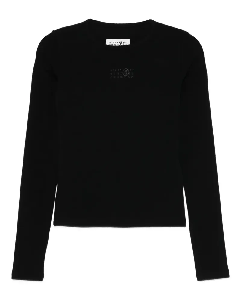 Maison Margiela langärmeliges Oberteil - Schwarz Schwarz