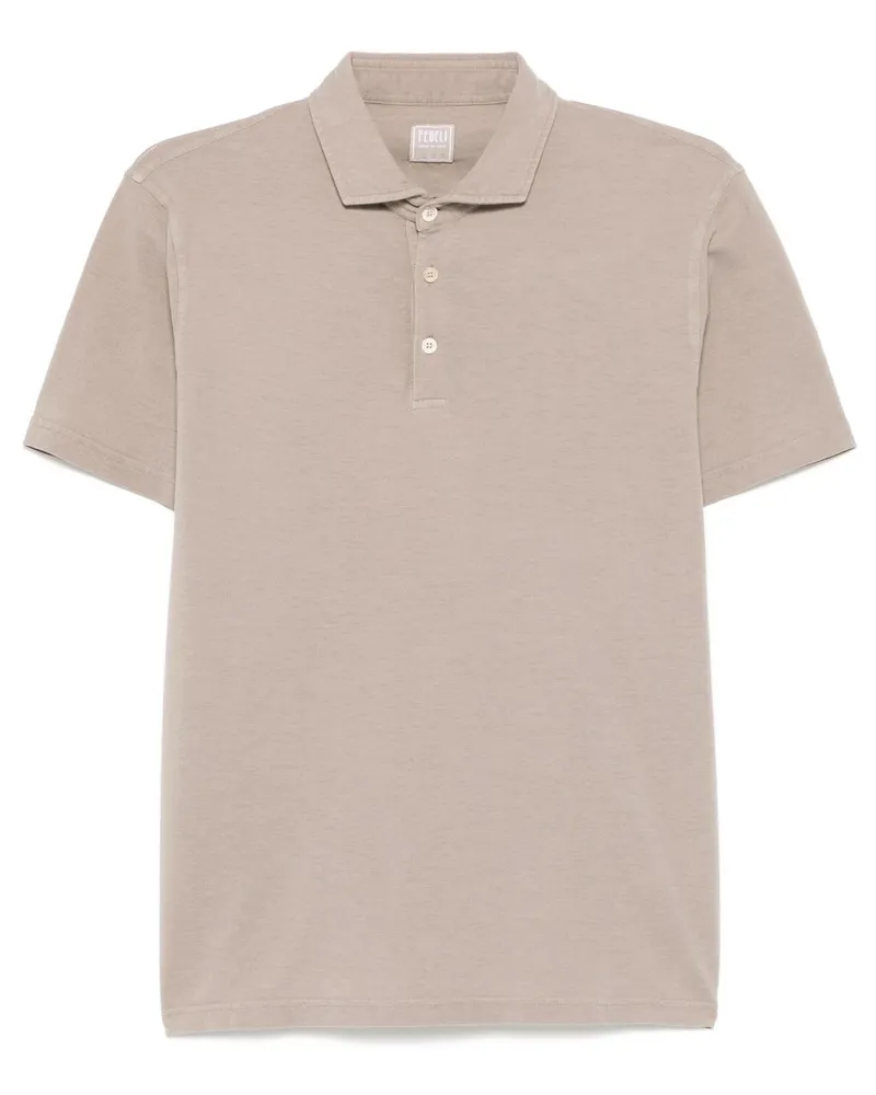Fedeli Poloshirt aus Piqué - Grau Grau