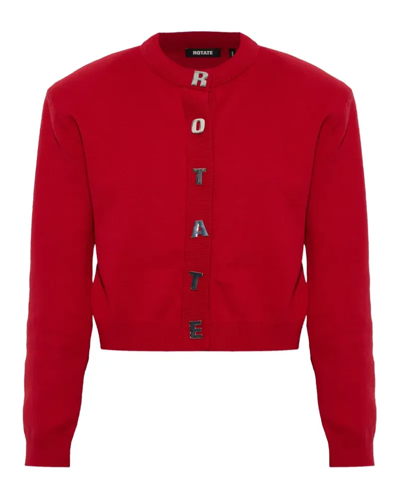 ROTATE Birger Christensen Firm Cardigan Rot