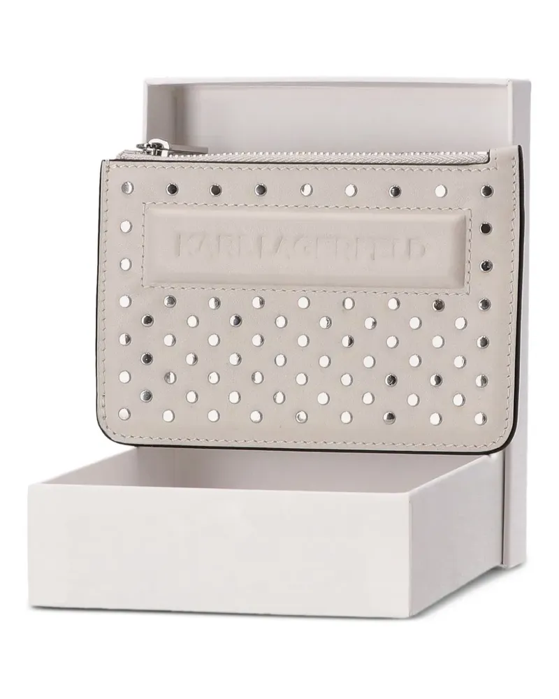 Karl Lagerfeld Portemonnaie mit Nieten - Nude Nude