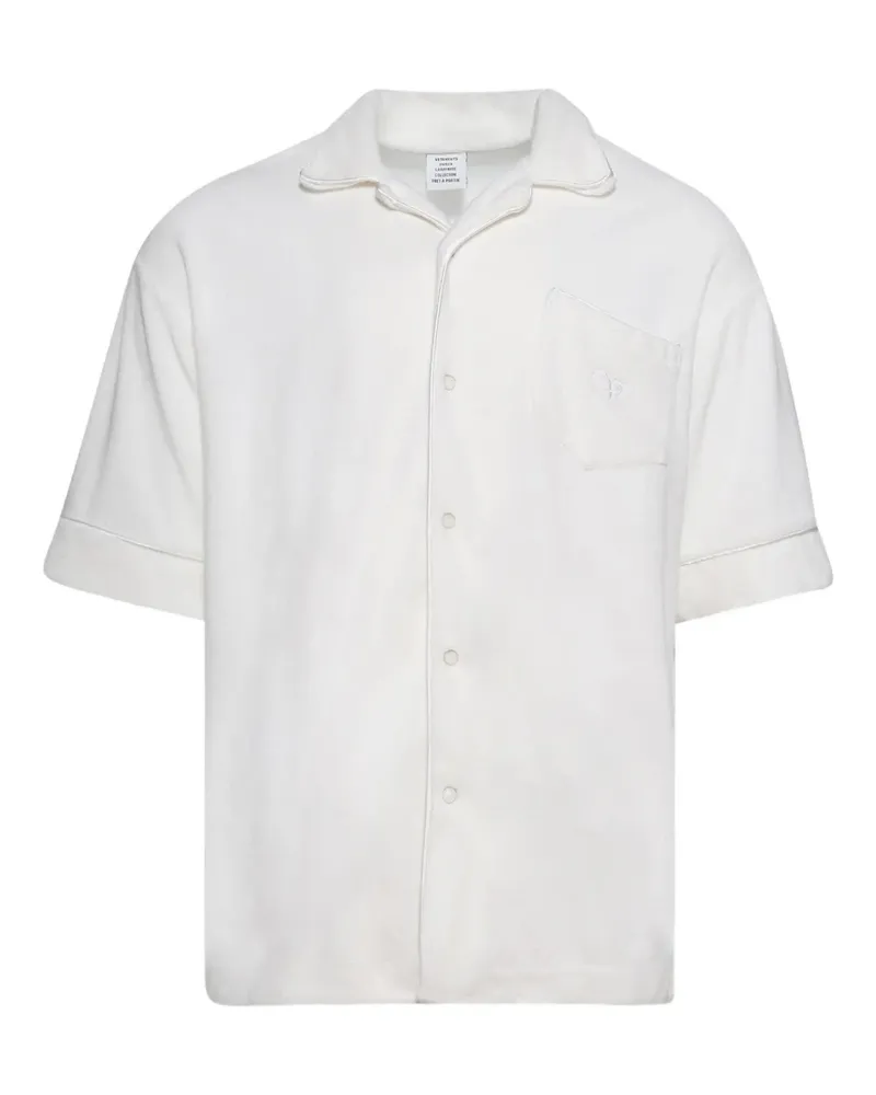 VETEMENTS Towel Hemd - Weiß Weiß