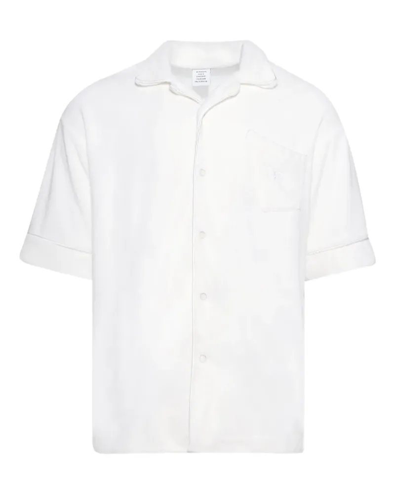 VETEMENTS Towel Hemd - Weiß Weiß
