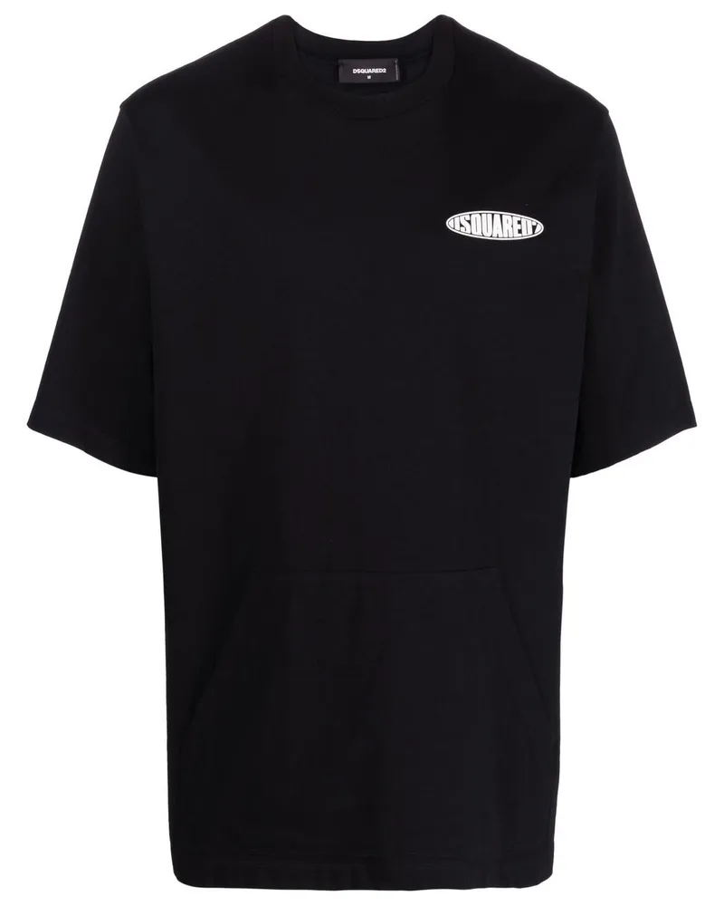 Dsquared2 T-Shirt mit Logo-Print - Schwarz Schwarz