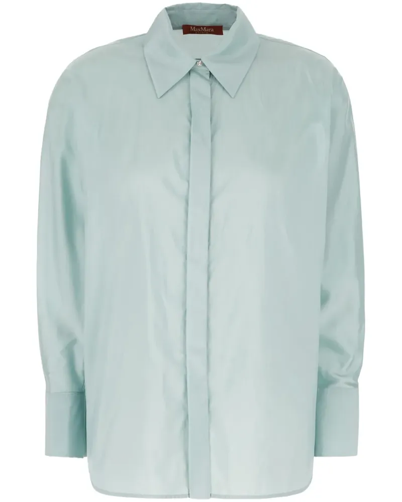 Max Mara Hemd mit klassischem Kragen - Blau Blau