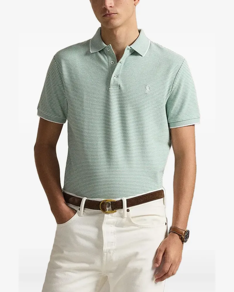 Ralph Lauren striped logo polo shirt - Grün Grün
