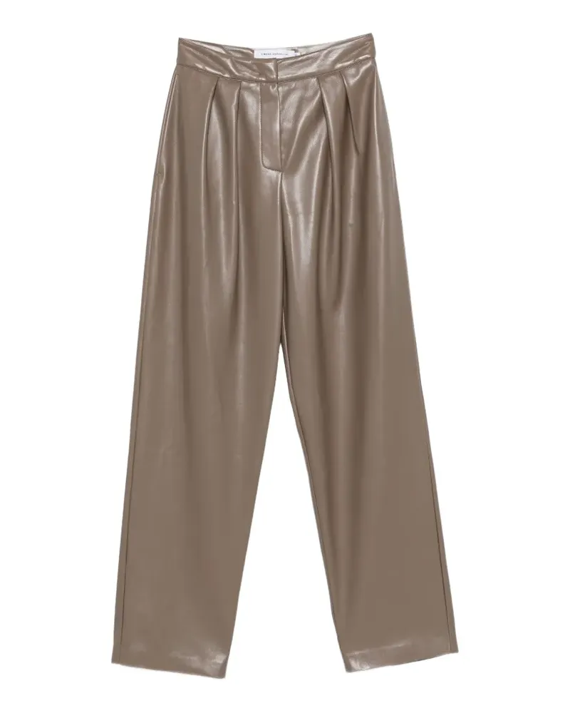 Simona Corsellini Simona Hose mit Falten - Braun Braun