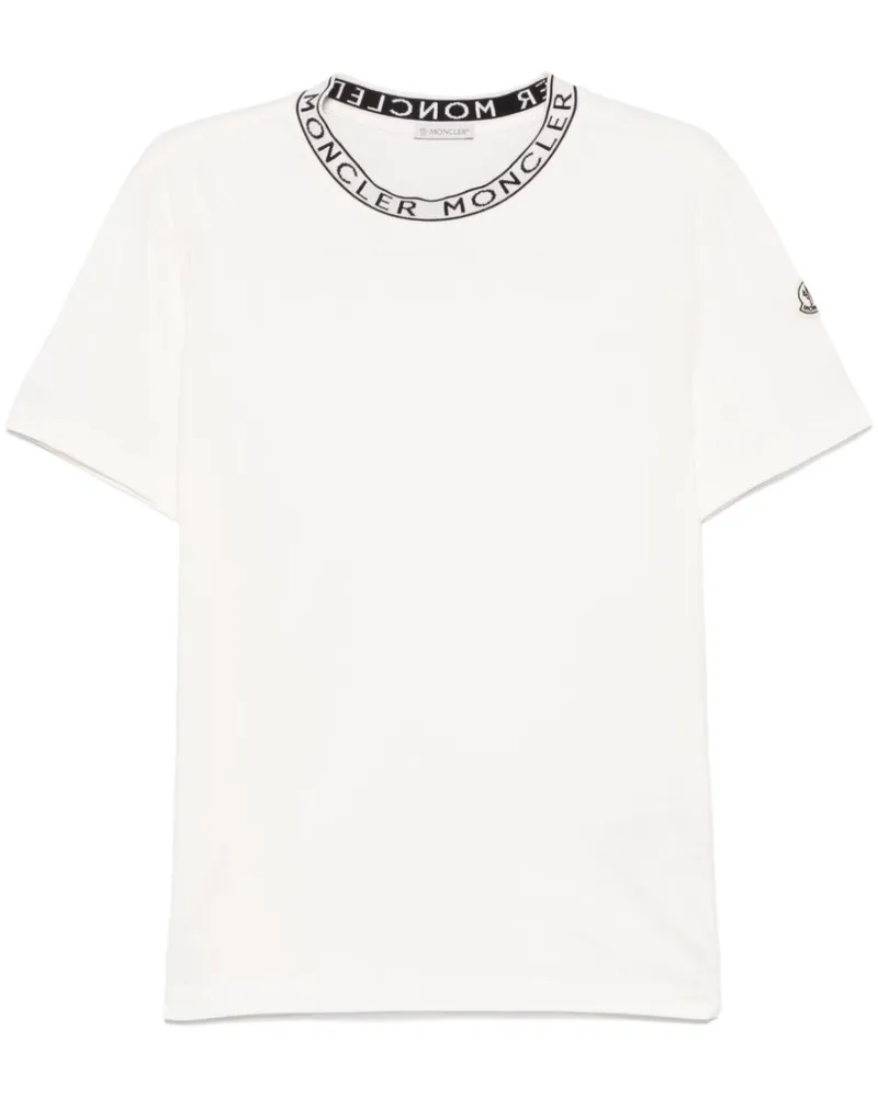 Moncler Klassisches T-Shirt - Weiß Weiß