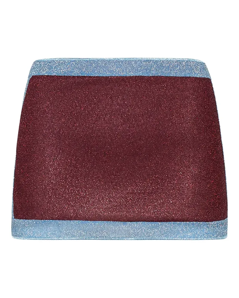 Oséree Minirock mit Glitter-Einsätzen - Blau Blau