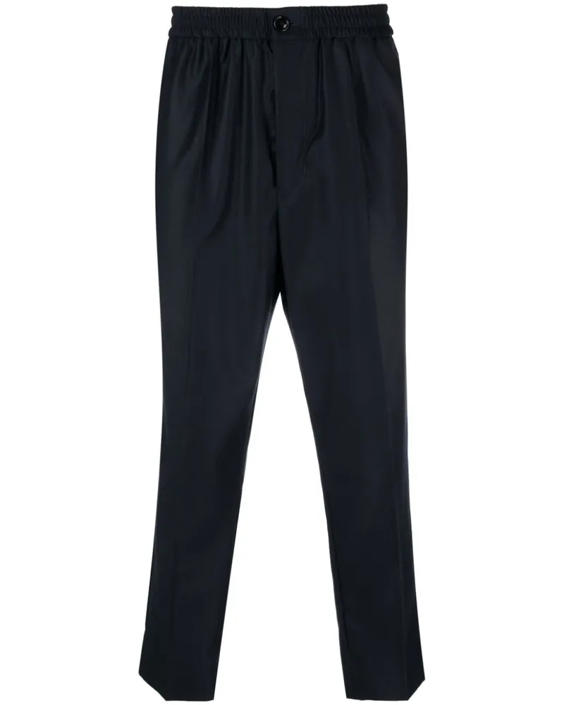 AMI Paris Klassische Cropped-Hose - Blau Blau