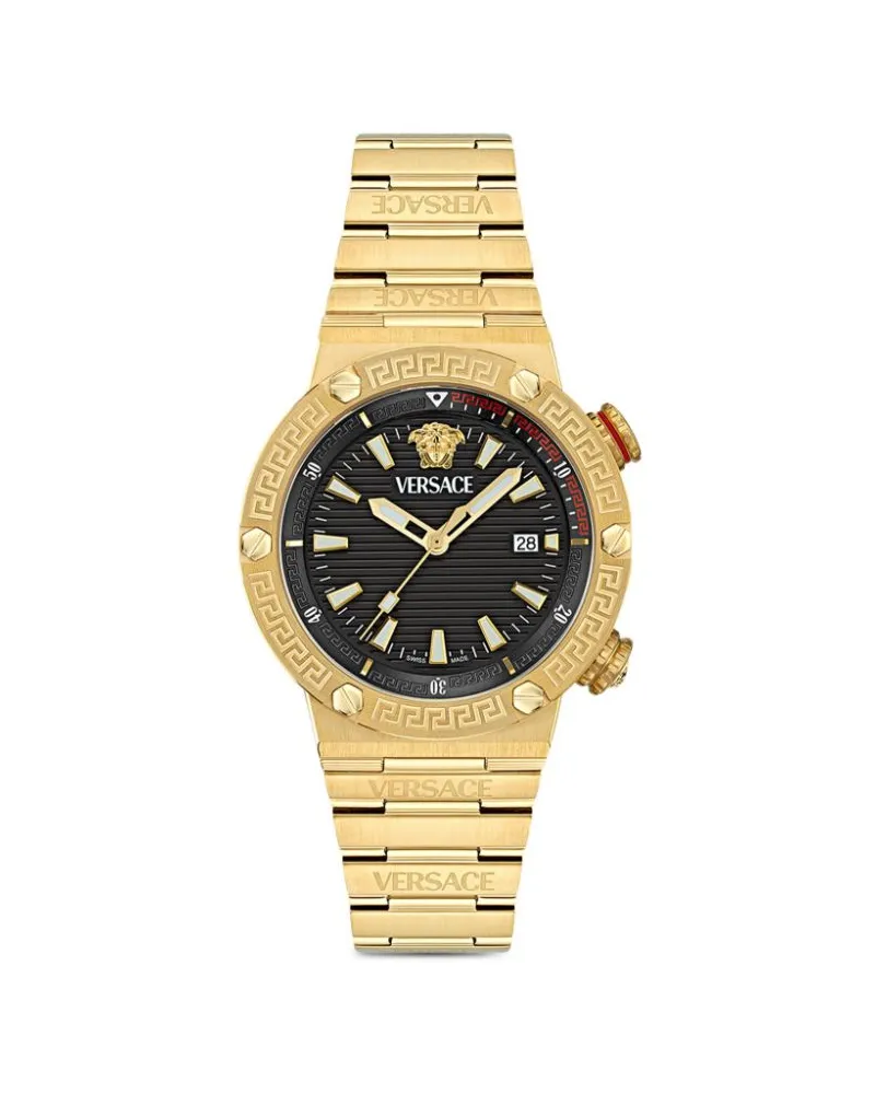 Versace Greca Logo Diver 43mm - Schwarz Schwarz