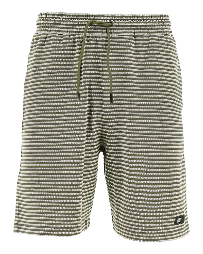 Emporio Armani striped drawstring swim shorts - Grün Grün