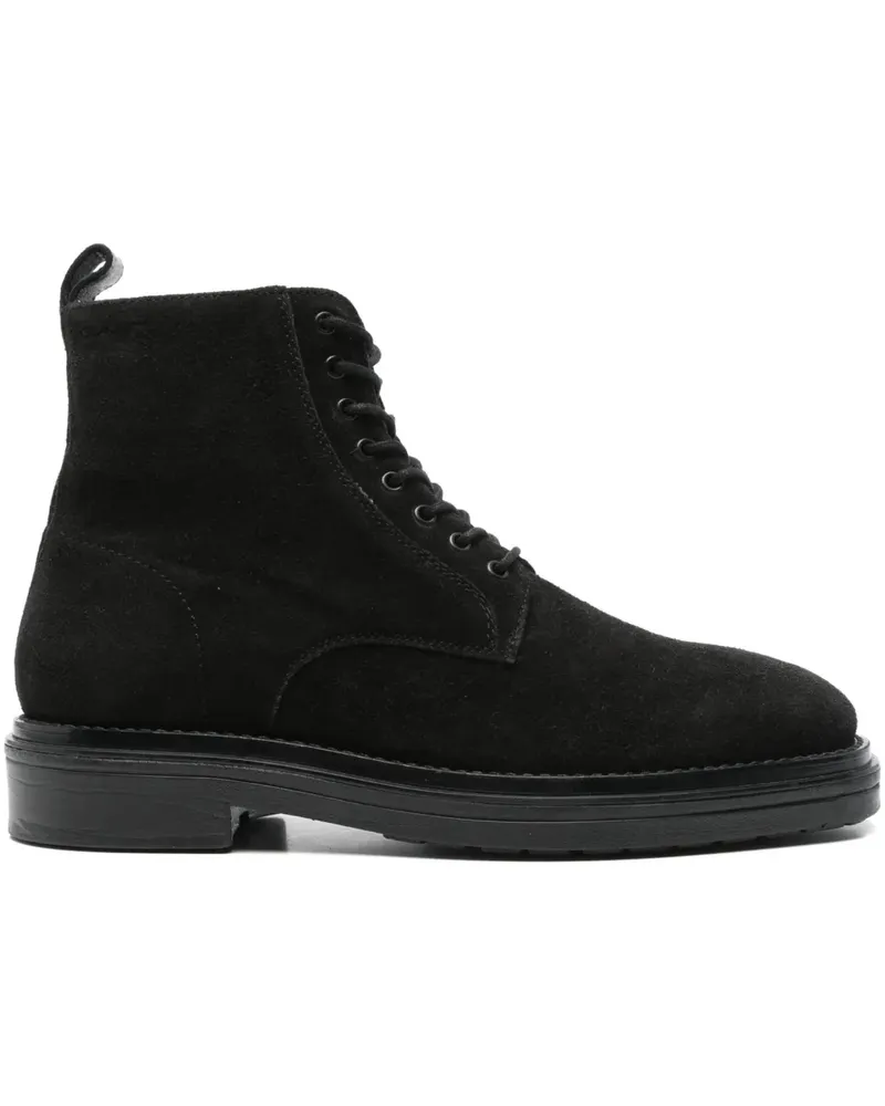 Gant Schnürstiefel aus Wildleder - Schwarz Schwarz