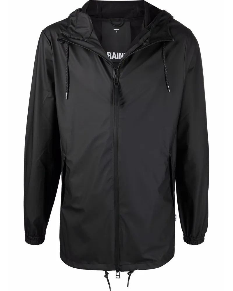 RAINS Jacke mit Brusttasche - Schwarz Schwarz