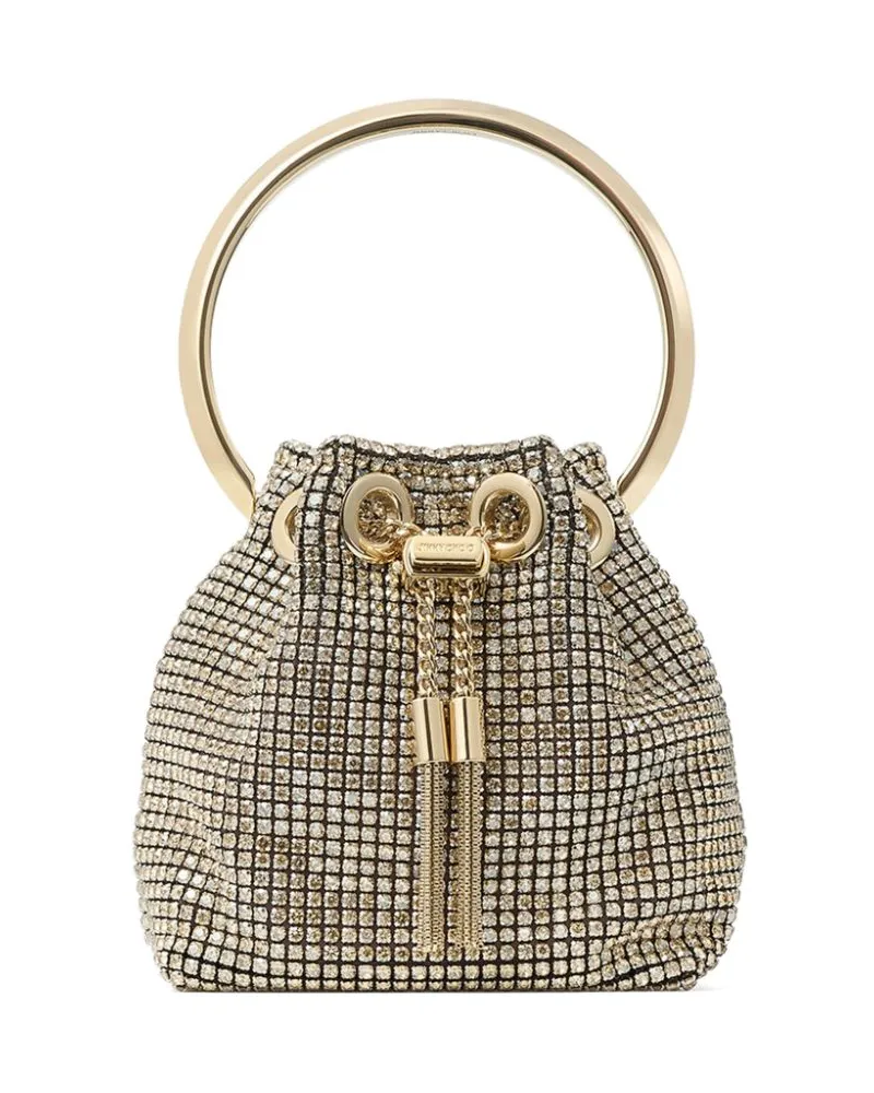 Jimmy Choo Micro Bon Bon Beuteltasche - Gold Gold
