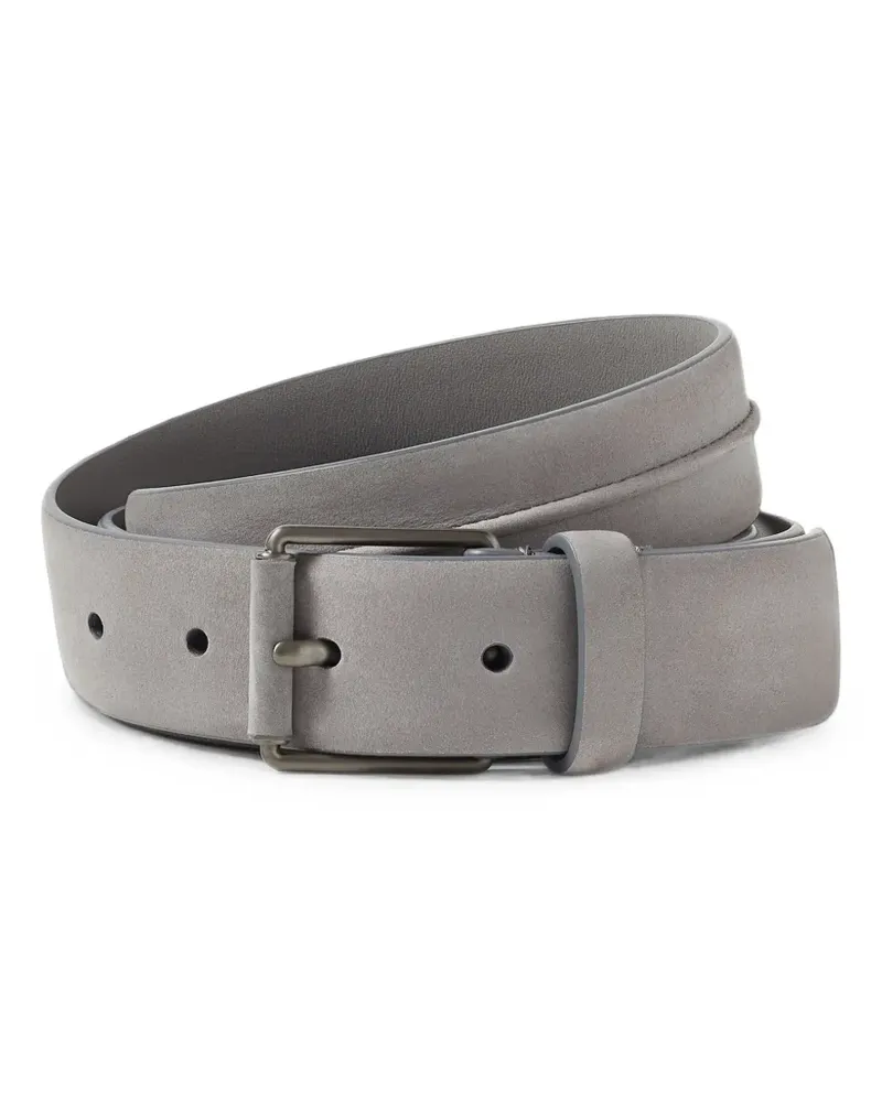 Ermenegildo Zegna Gürtel aus Nubukleder - Grau Grau