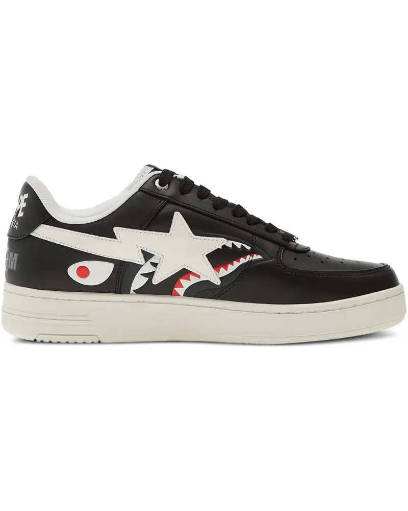 BAPE shark bape sta trainers - Schwarz Schwarz