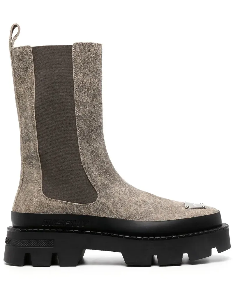 MISBHV Zweifarbige Chelsea-Boots - Braun Braun