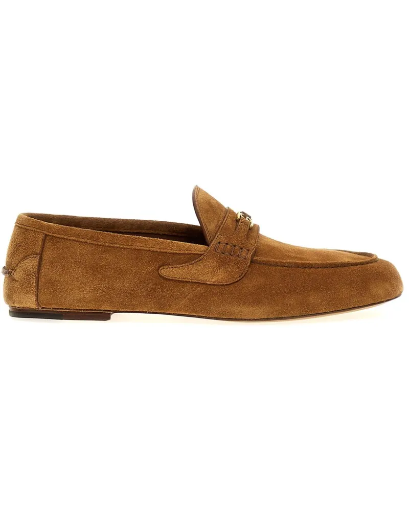 Gucci Loafer aus Wildleder mit GG - Braun Braun