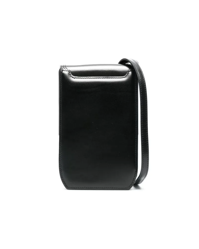 Christophe Lemaire Kleine Calepin Kuriertasche - Schwarz Schwarz