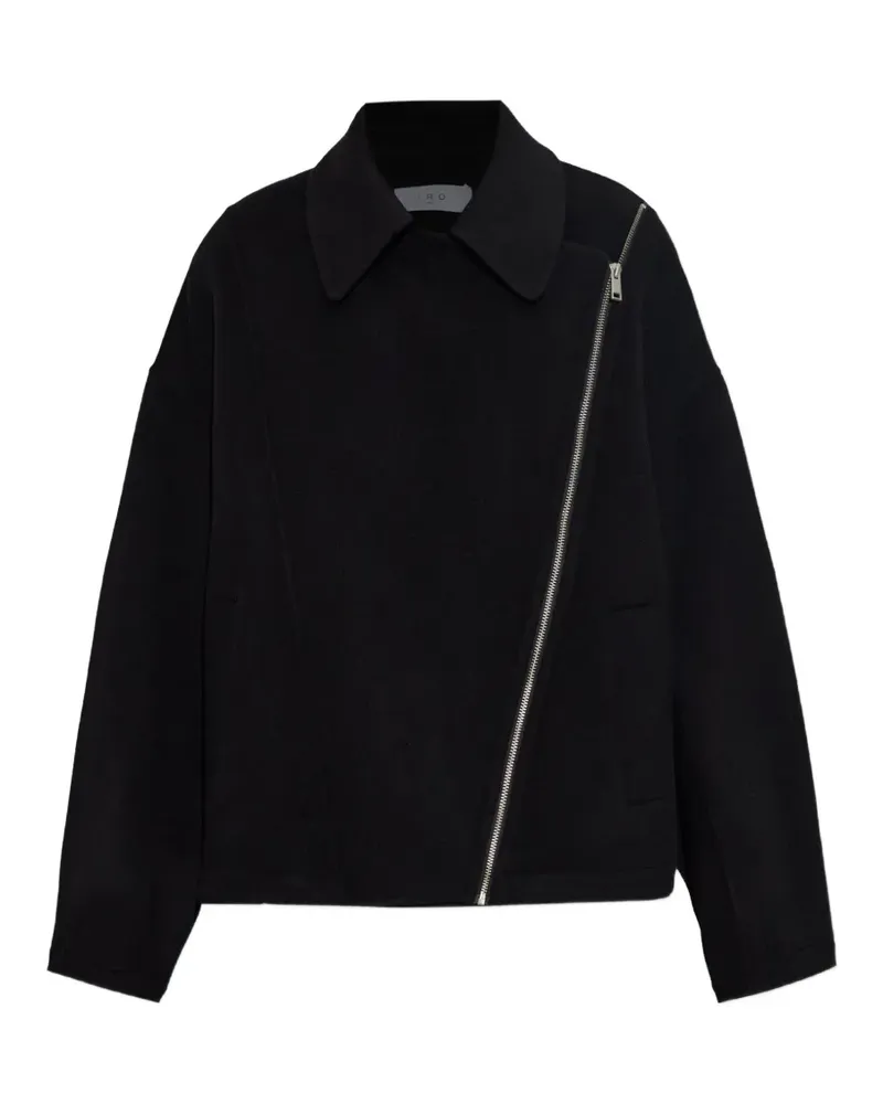 IRO Asymmetrische Ampstack Jacke - Schwarz Schwarz