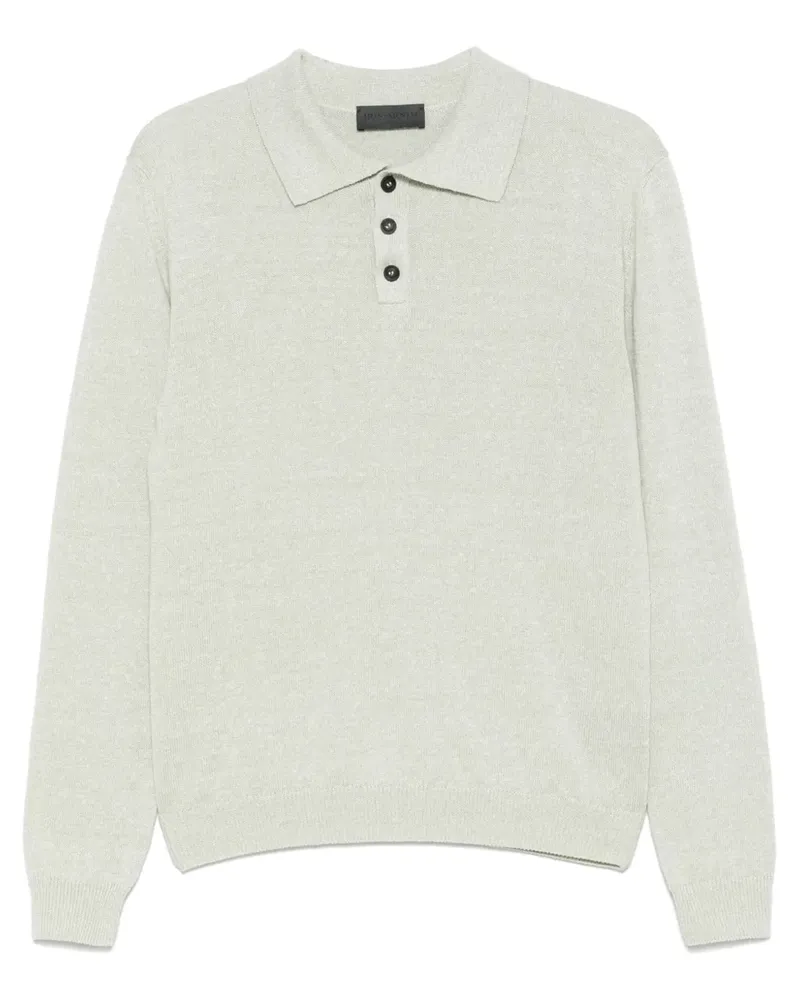 Iris von Arnim Meliertes Poloshirt - Grün Grün