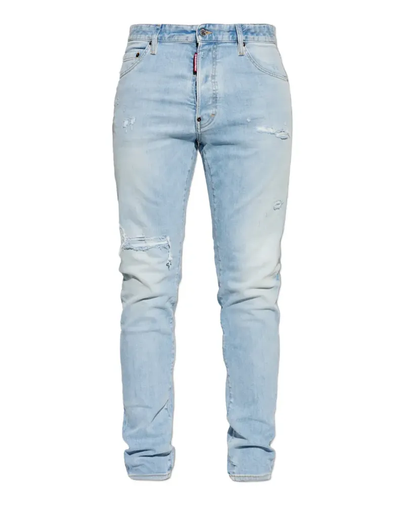 Dsquared2 super bleached stretch skater jeans - Blau Blau