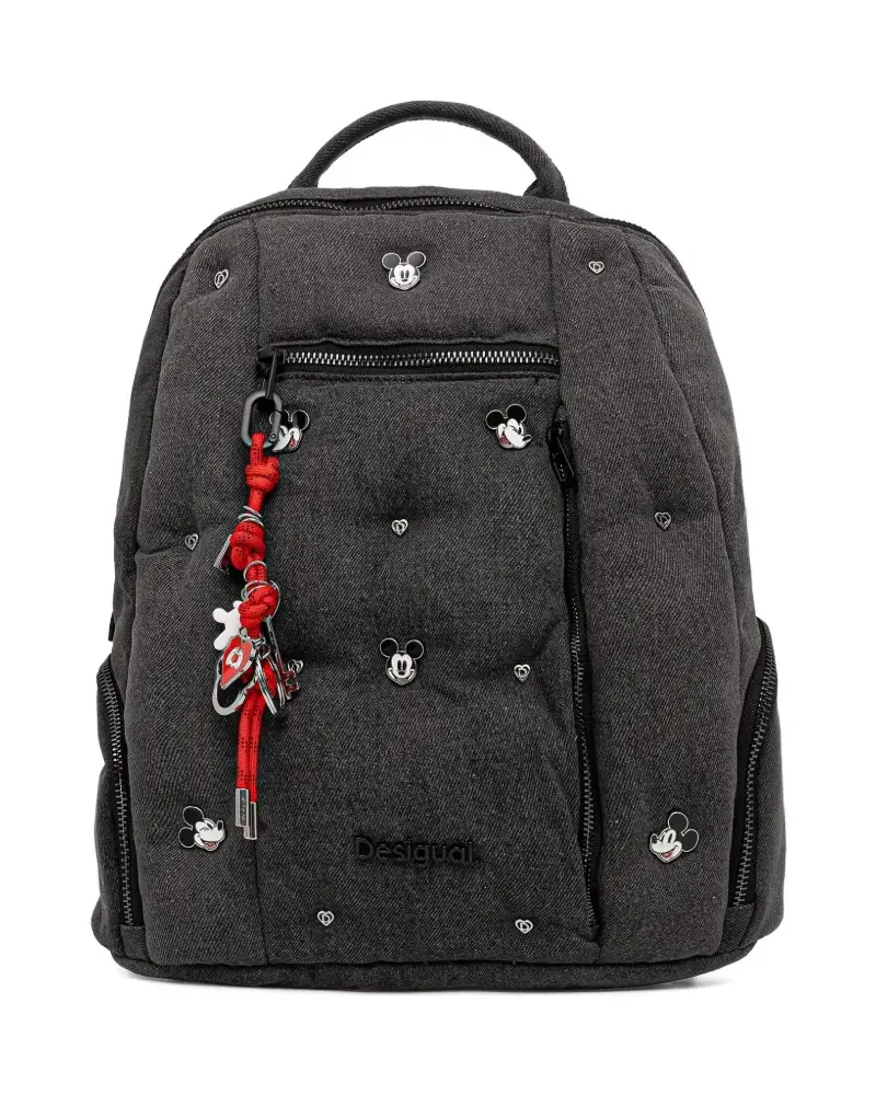 Desigual appliqué-detail quilted-effect backpack - Grau Grau