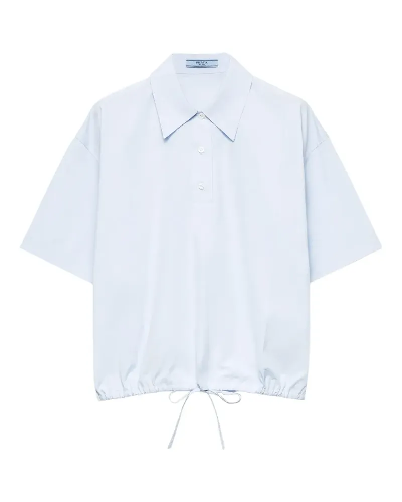 Prada Hemd aus Popeline - Blau Blau