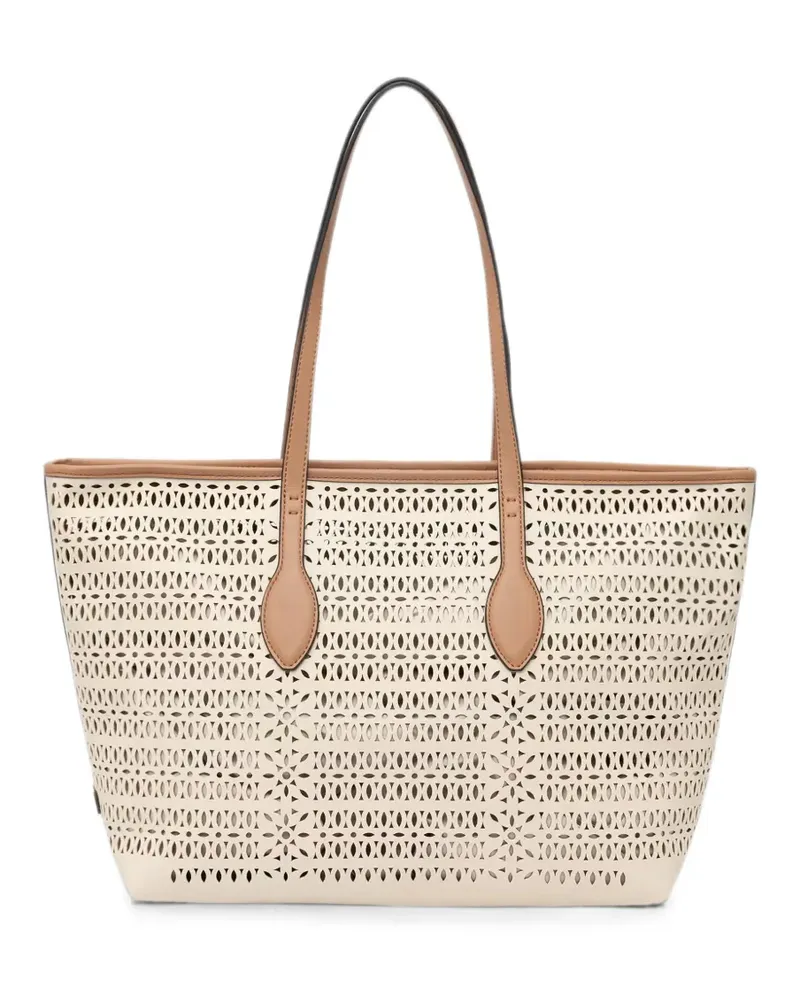 Gianni Chiarini Mashup Tote Bag mit Laser-Cuts - Nude Nude