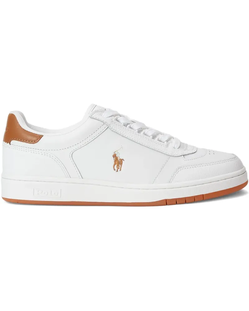 Ralph Lauren Court Sport Sneakers - Weiß Weiß