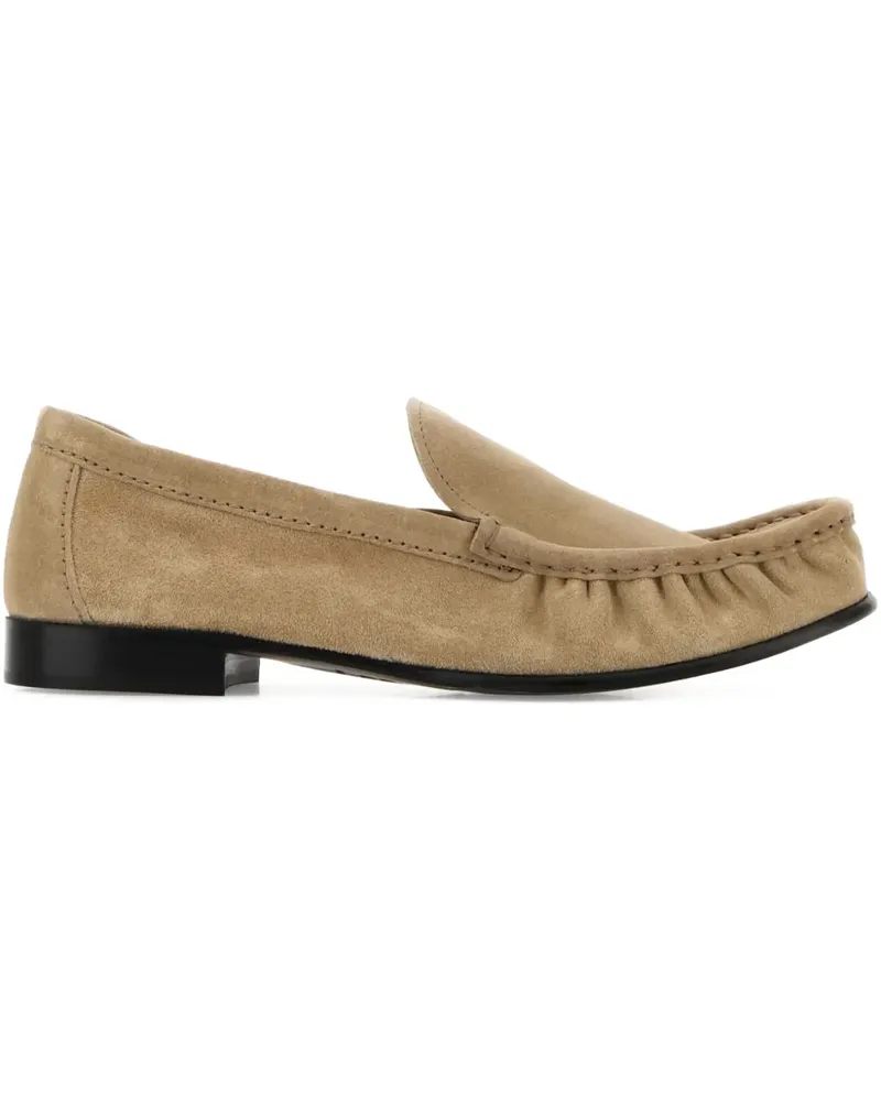Miu Miu Geraffte Loafer - Nude Nude