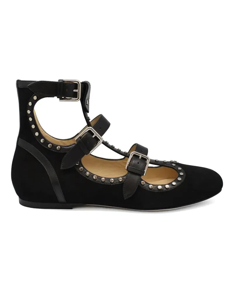Jimmy Choo Hartley stud-embellished ballet flats - Schwarz Schwarz