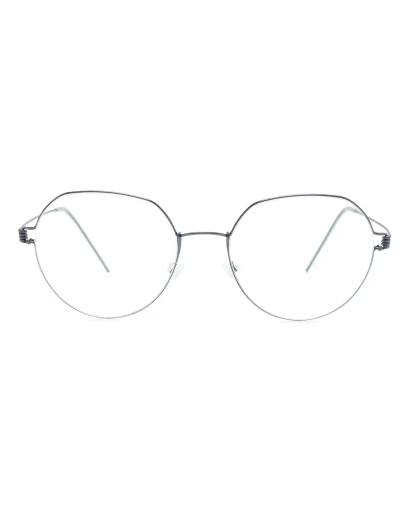 Lindberg Evan Brille mit rundem Gestell - Grau Grau