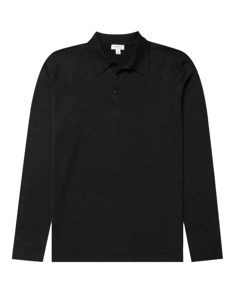 Sunspel Klassischer Pullover - Schwarz Schwarz